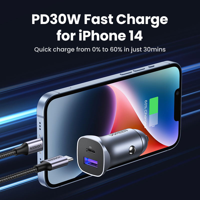 Quick Charge Mobile PD Charger, Fast USB Charger for iPhone, Xiaomi, Car Charging