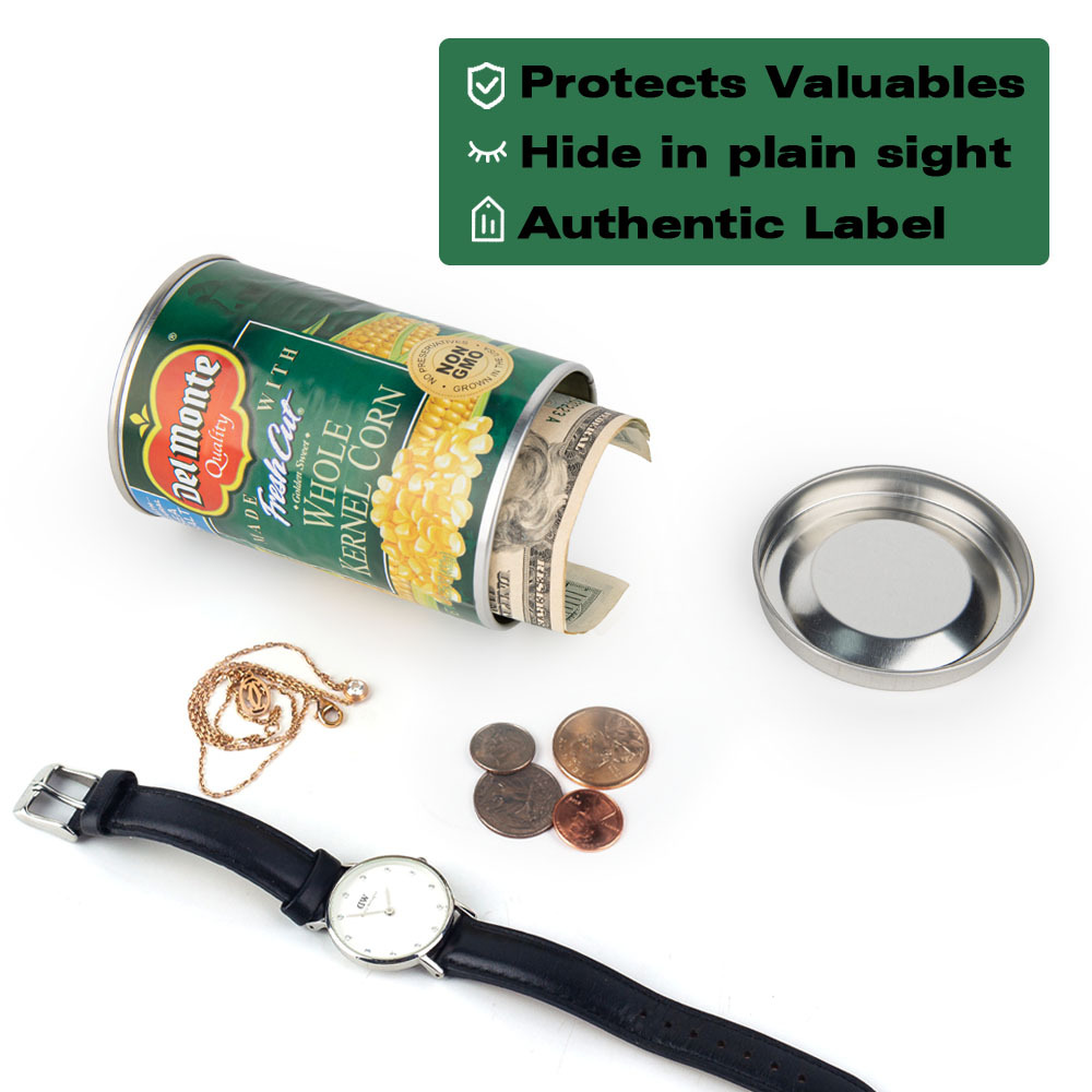 Hidden Safe Compartment Diversion Safe Can  Secret Stash Hiding Container, Kitchen Cupboard Hide Cash & Valuables
