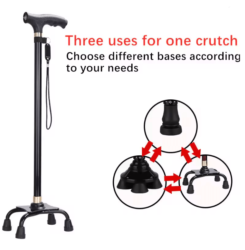 SureStep Retractable Aluminum Walking Cane with LED Light and Non Slip Base
