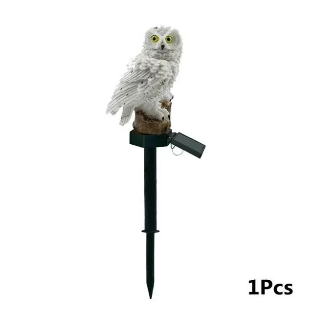 Wise Sentinel Solar Owl Garden Stake