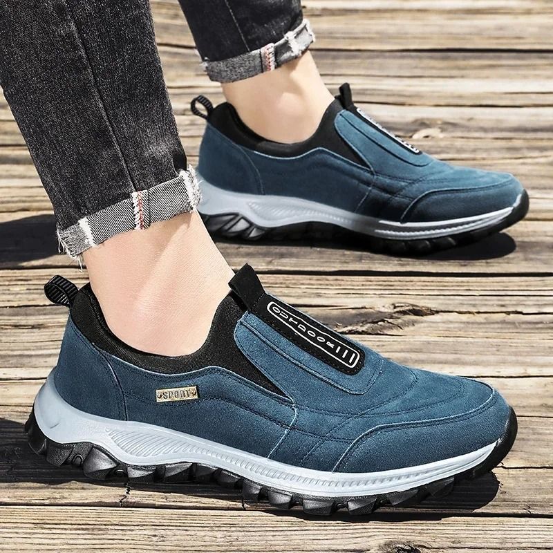 Men Outdoor Hiking Shoes Anti Slip Lightweight Sneakers