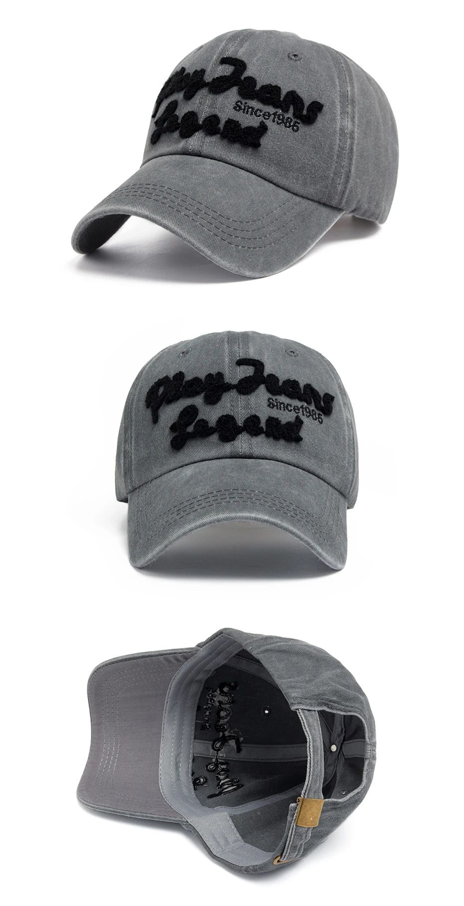 CNTANG Cotton Letter Embroidery Baseball Cap