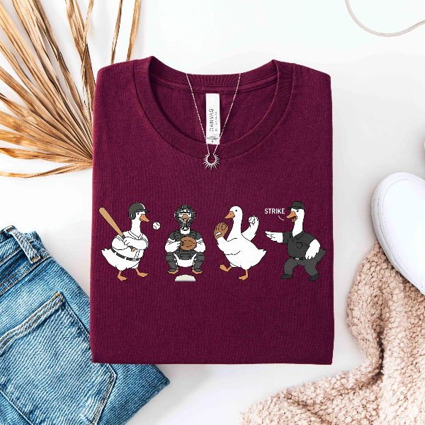 Baseball Game Day Shirt, Goose Baseball Player Shirt, Game day Player Shirt, Funny Goose Shirt