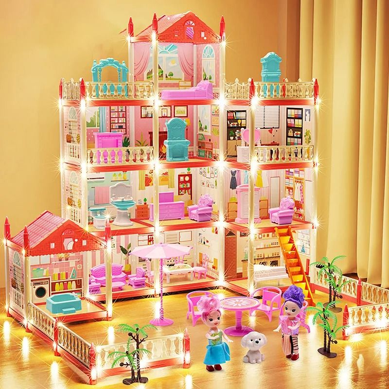 3D DIY Dream Princess Castle – Children's Musical Assembly Villa