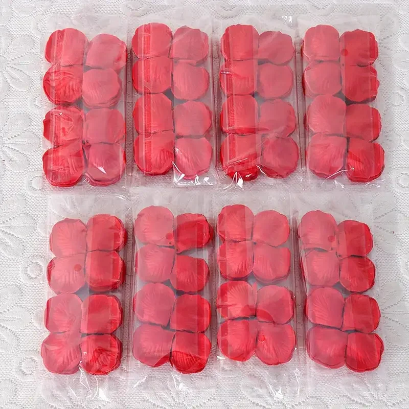 Multicolor Artificial Fake Rose Red Roses Silk Fake Flowers Petals for Valentine's Day, Wedding, Party Favors, Romantic