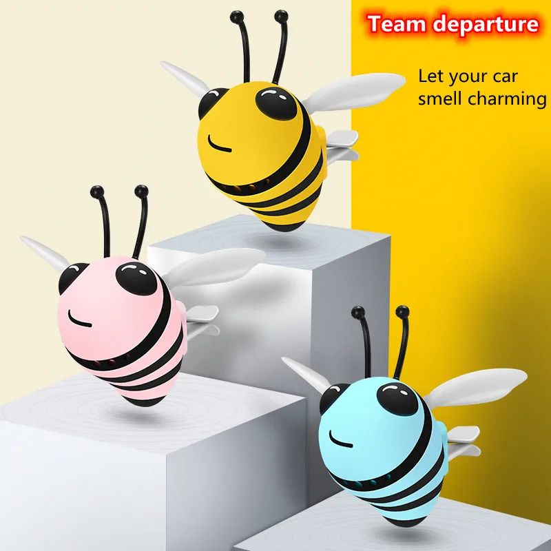 Bee Car Air Freshener Vent Clip – Cute Auto Diffuser with Long-Lasting Fragrance