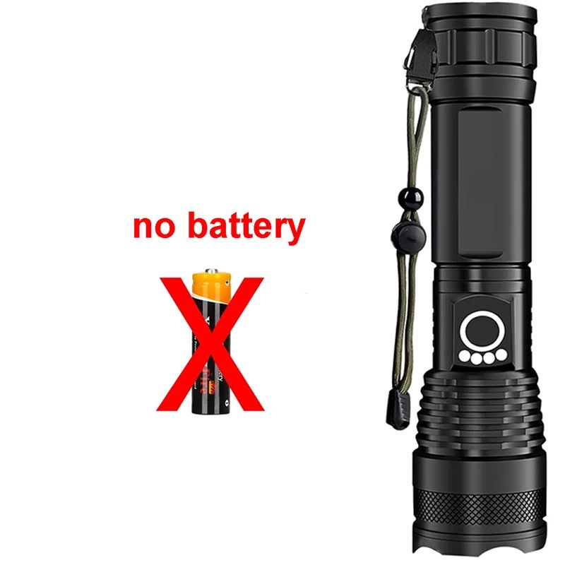 High Power Rechargeable LED Tactical Flashlight with Zoom