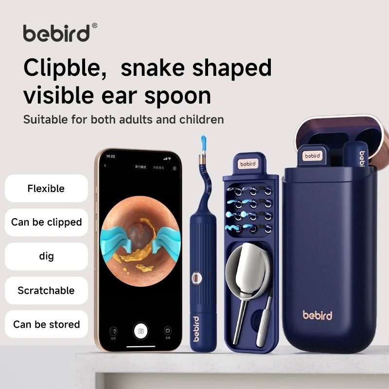 Bebird EarSight Plus Wireless Ear Cleaner with 10MP HD Camera – Safe Earwax Removal Tool with 6 LED Lights
