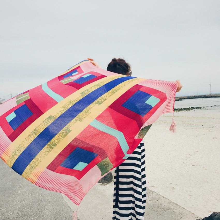 Women Beach Dress, Large Bikini Bathing Swimwear Cover Up Sarong Wrap Scarf