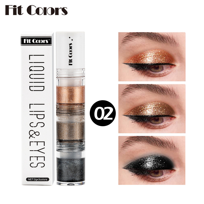Smoky Eye Water Eyeshadow, Diamond Liquid Pearl Shimmer, Eye Shadow Liquid Lip Dye, All-Day Wear, Crease-Proof