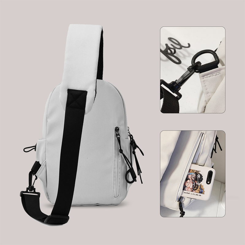 Lightweight Crossbody Chest Bag for Men & Women Tablet Sling Backpack