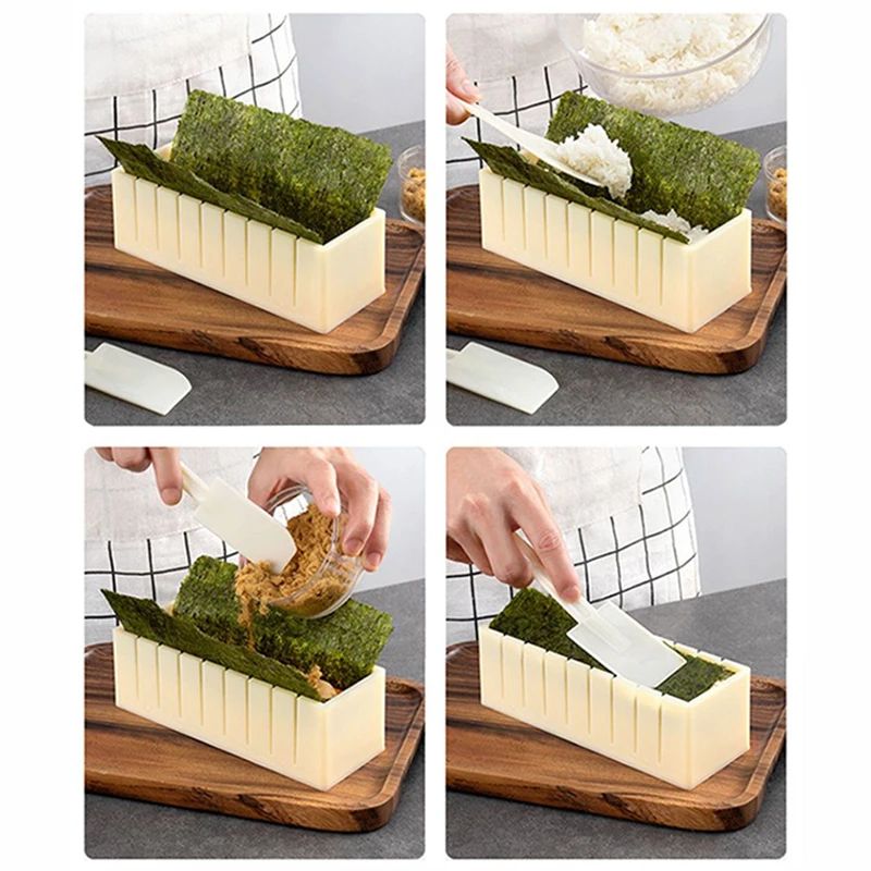 EasyRoll Sushi Maker Kit – 3-in-1 Sushi Roll Maker & Onigiri Mold Set