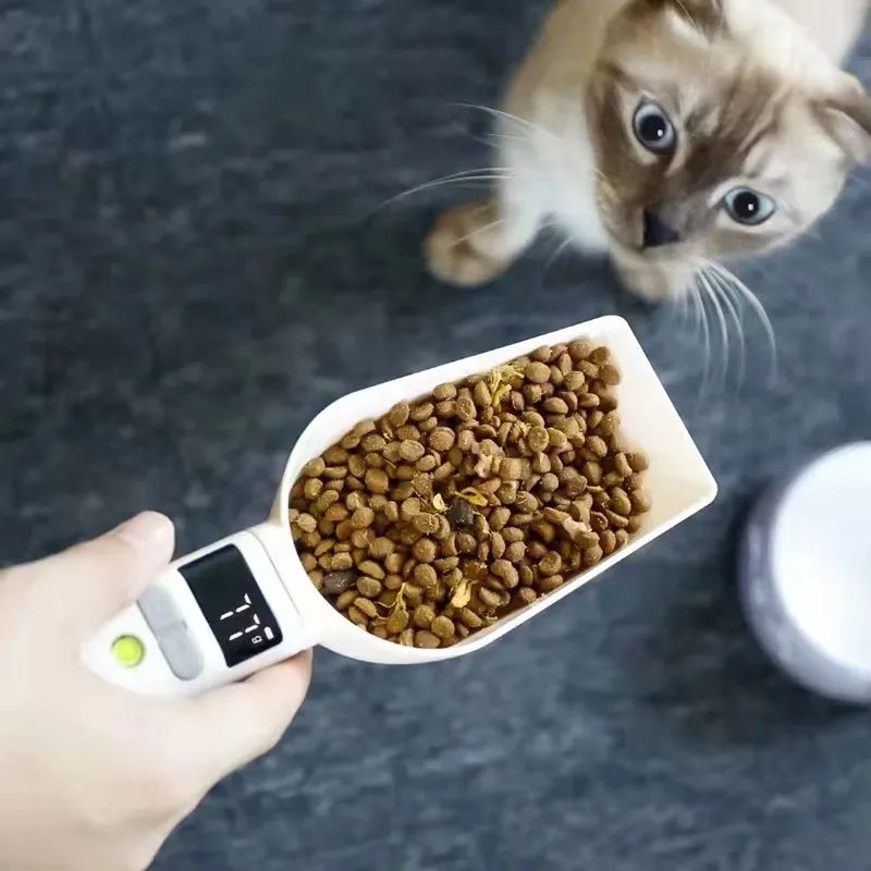 SmartMeasure 800g Digital Kitchen Scale Spoon for Precise Pet & Home Portioning