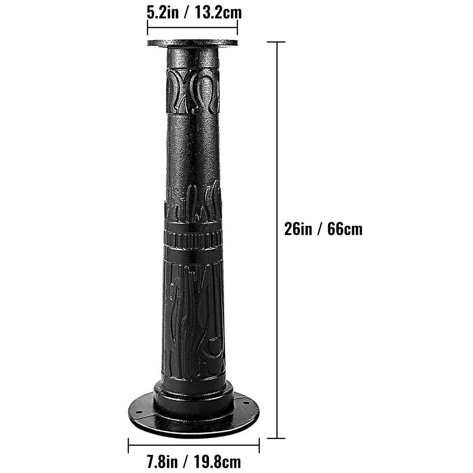 Cast Iron Garden Hand Water Pump Stand Black Well Fountain Booster