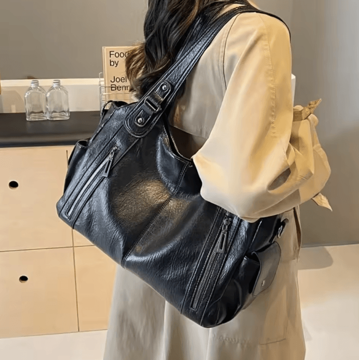 Women Shoulder Bag Soft Interior Compartment PU Leather Handbag
