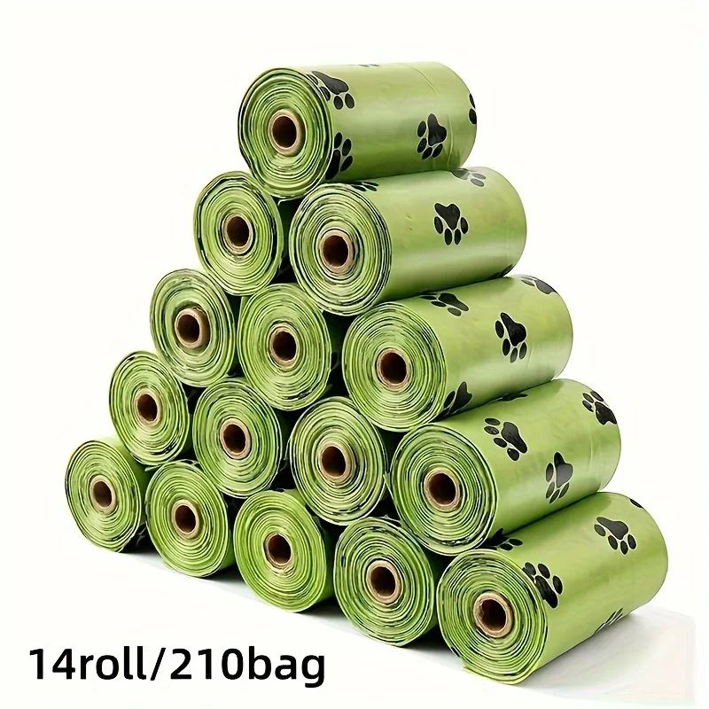 Bulk Paw-Print Leak Proof Dog Poop Bags - 540 Pack Pet Waste Bag Refill Rolls