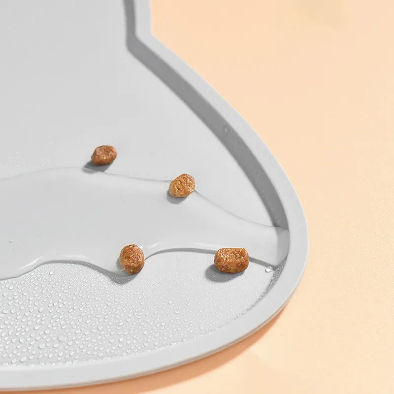 Non Slip Silicone Pet Food Mat Leak Proof, Anti Dirty Dog & Cat Bowl Pad, Dishwasher Safe & Eco Friendly