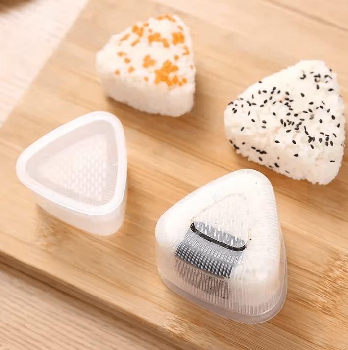 KawaiiRice Onigiri Mold Set Transparent Sushi Rice Mold Cartoon Kids Bento Rice Ball Maker