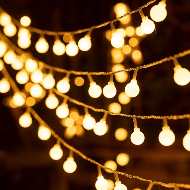 GlowGarden 10 m USB Battery LED String Lights Garland