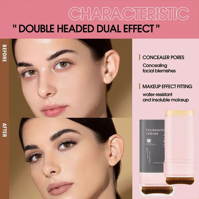 TVLV Waterproof Concealing Foundation Stick with Built In Brush