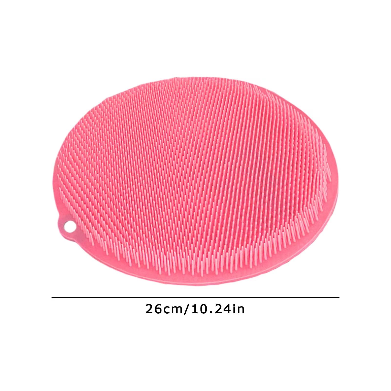 Wall Mounted Silicone Shower Scrubber Massage Pad Foot and Back Cleaning Mat