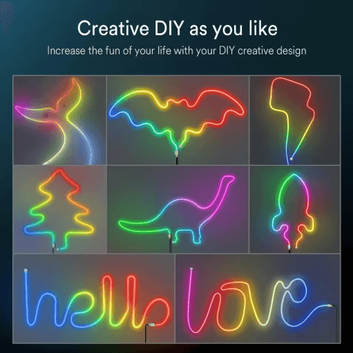 RGBIC Neon LED Strip Lights with App Control Flexible neon LED strip lights for DIY Ambient Decor