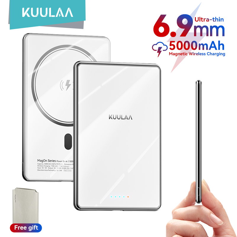Magnetic Wireless Power Bank Fast Charging Slim Portable Charger