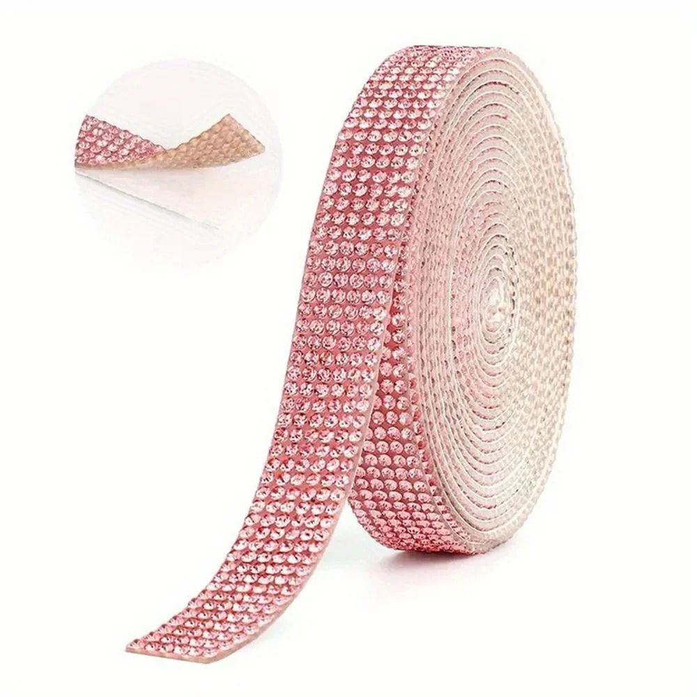 Self-Adhesive High-Fidelity Crystal Rhinestone Ribbon Trim Tape