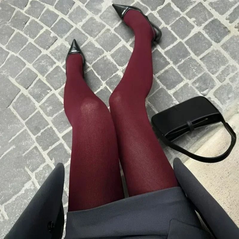 Womens Super Elastic Slim Pantyhose for All Seasons