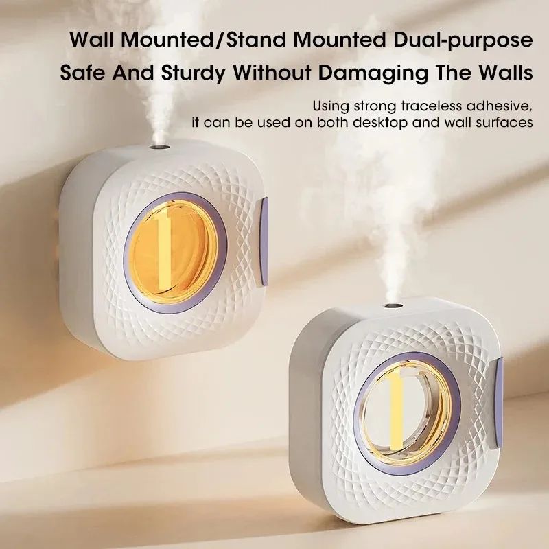 Mini Aromatherapy Air Purifying Diffuser – Wall-Mounted Fragrance Humidifier with Hilton Lavender Oil