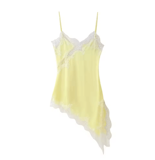 Womens Lace Backless Midi Dress Y2K V Neck Cami Party & Evening Dress