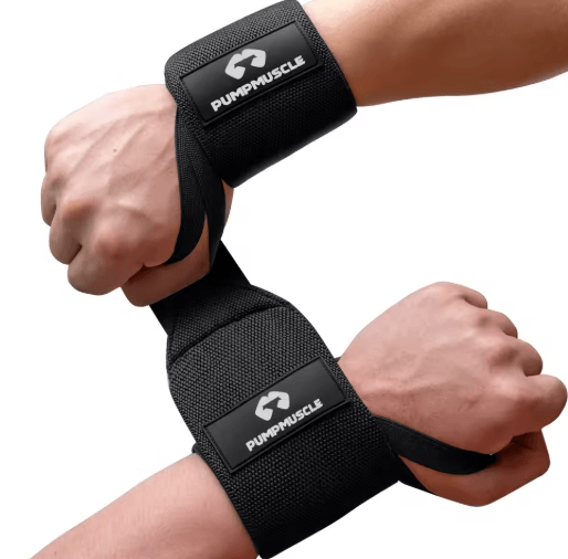 Heavy Duty Wrist Wraps for Weightlifting – Bench Press Wrist Support and Bar Grip Assist Straps