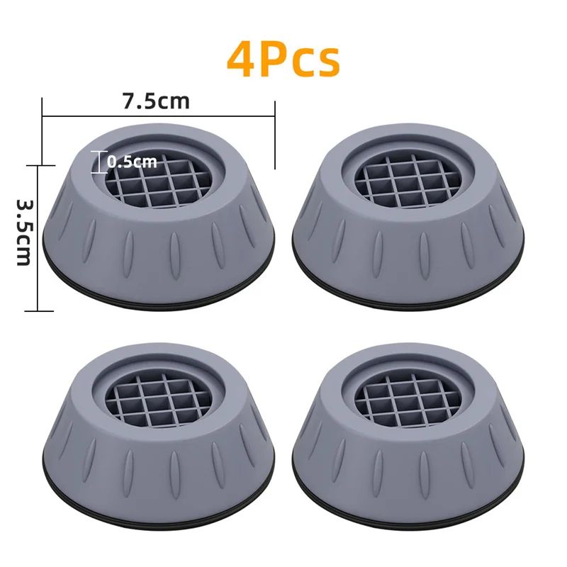 4-Pack Anti-Vibration Waterproof Feet Pads for Appliances & Furniture