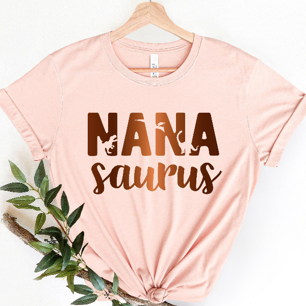 Nana Saurus Shirt Cute Grandma Tee Gift for Nana