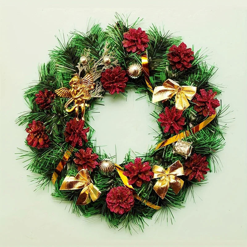 Red Gold Mini Christmas Bow, Xmas Tree Bowknot for Home Decoration, Wedding Decor Navidad, DIY Gift for New Year Party