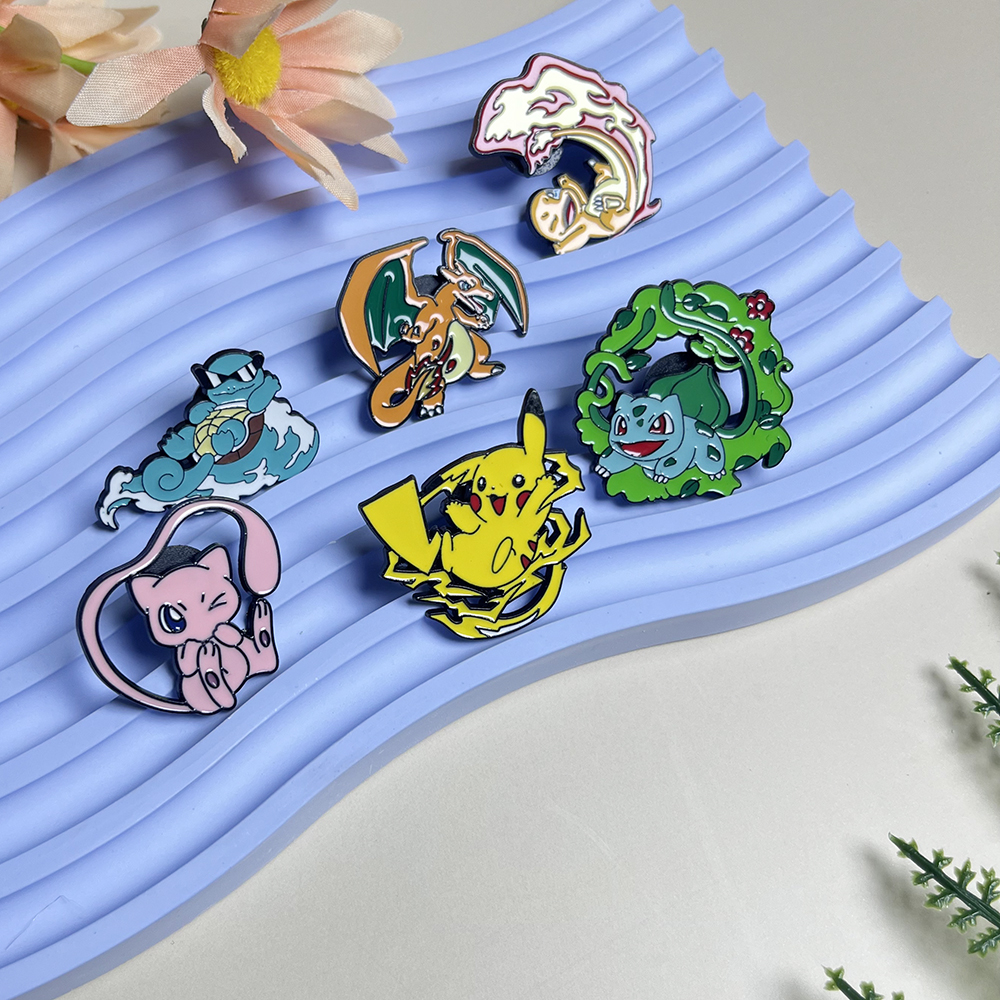 Kawaii Anime Enamel Pins Set for Backpacks and Clothing