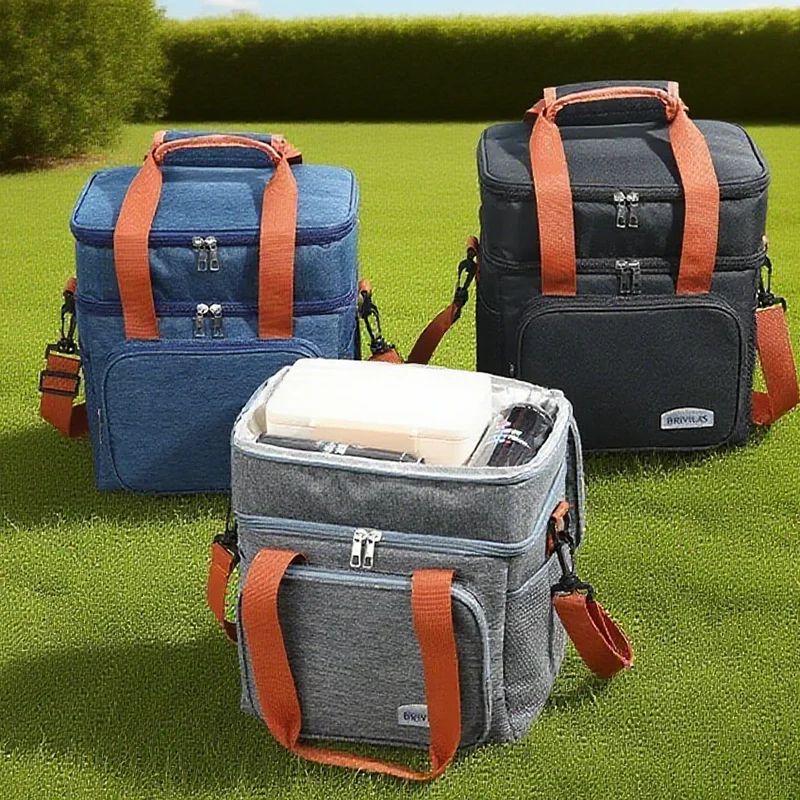 Double Layer Thermal Picnic Lunch Bag