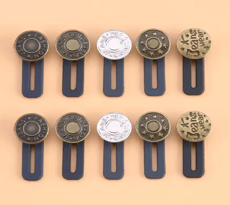 Metal Jeans Button Extender Set