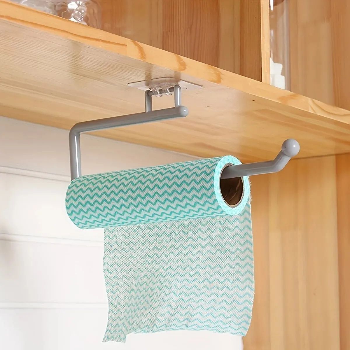 Punch-Free Wall Mounted Paper Towel and Toilet Roll Holder