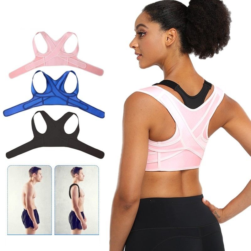 Breathable Posture Corrector Back Brace Adjustable Upper Back Support