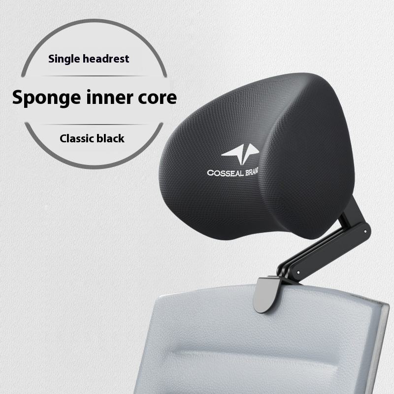 New Office Chair Adjustable Headrest, Ergonomically Designed Pillow, Waist Protection Cushion, Retractable Bracket