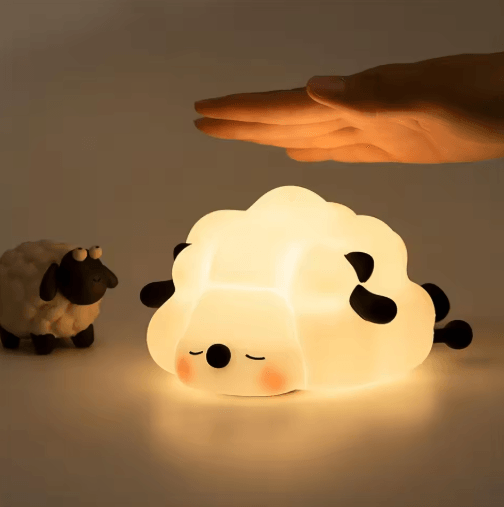 Cute Silicone Animal Night Light with USB Rechargeable & Dimmable Glow
