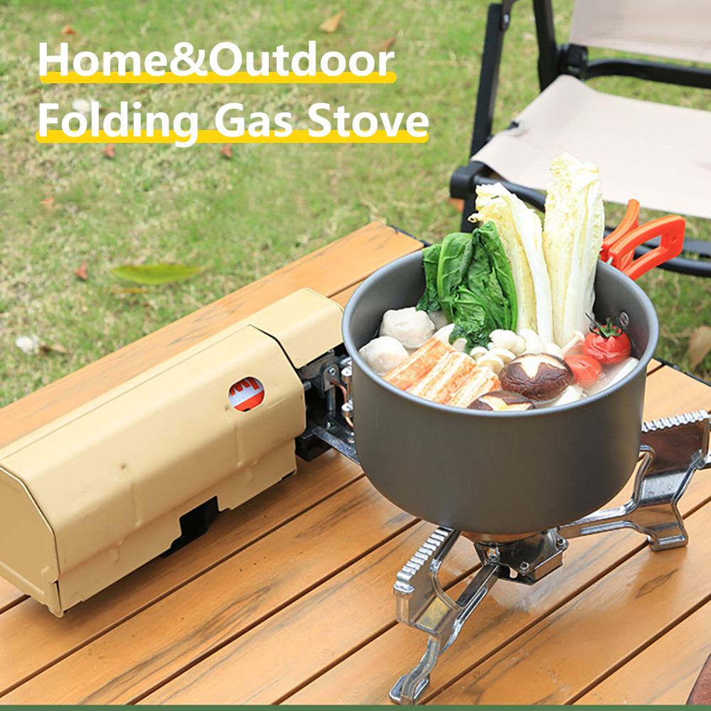 Camping Cassette Stove Portable Folding Gas Burner for Outdoor Cooking, Hiking, and Picnics