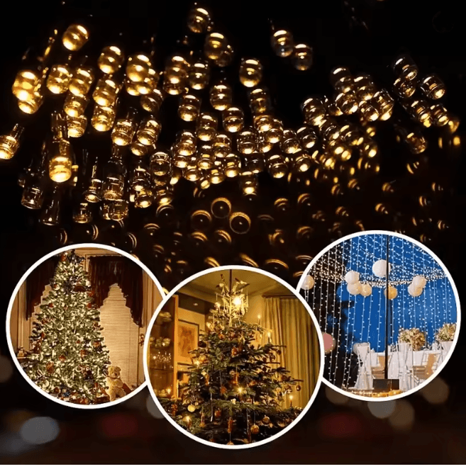 GlowCharm Solar Fairy String Lights for Garden and Holiday Decor