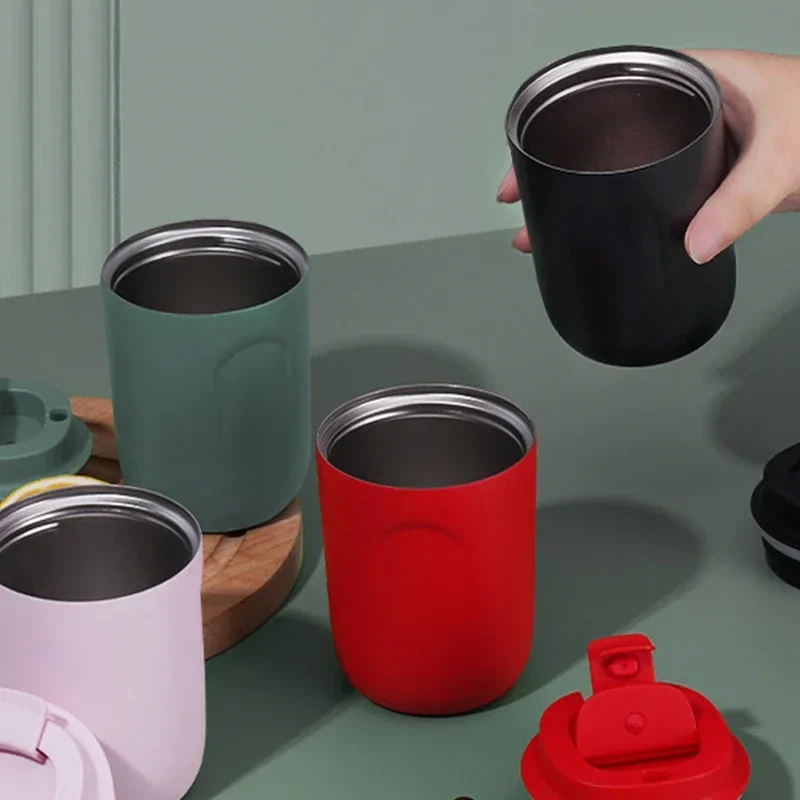 Mini Thermos Bottle Coffee Mug Stainless Steel Cup Thermal Leakproof Vacuum Flask Double Wall Tumbler Insulated