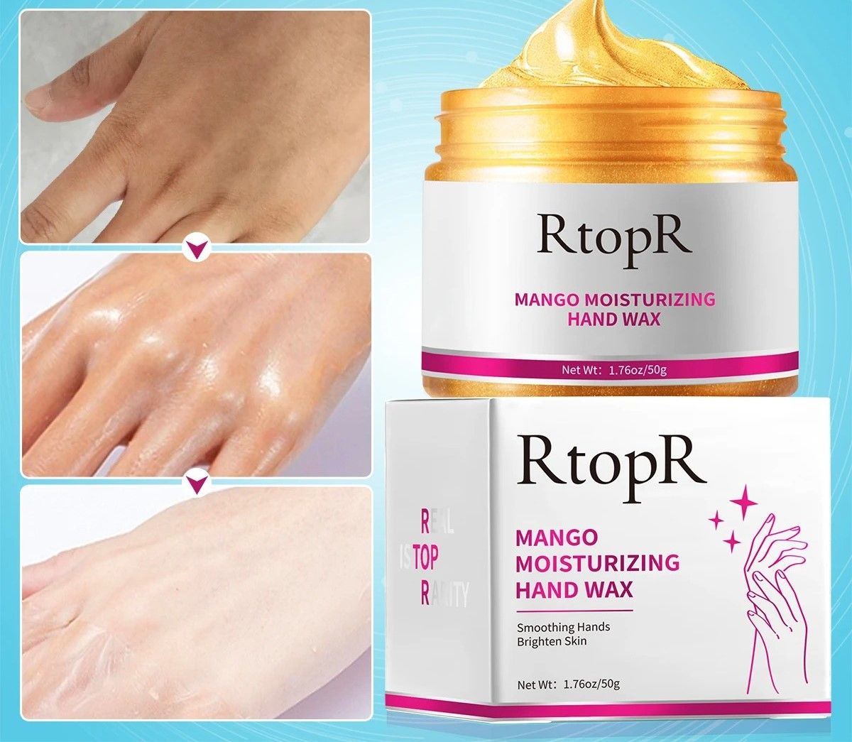 Mango Infused Exfoliating Hand Peel and Repair Wax
