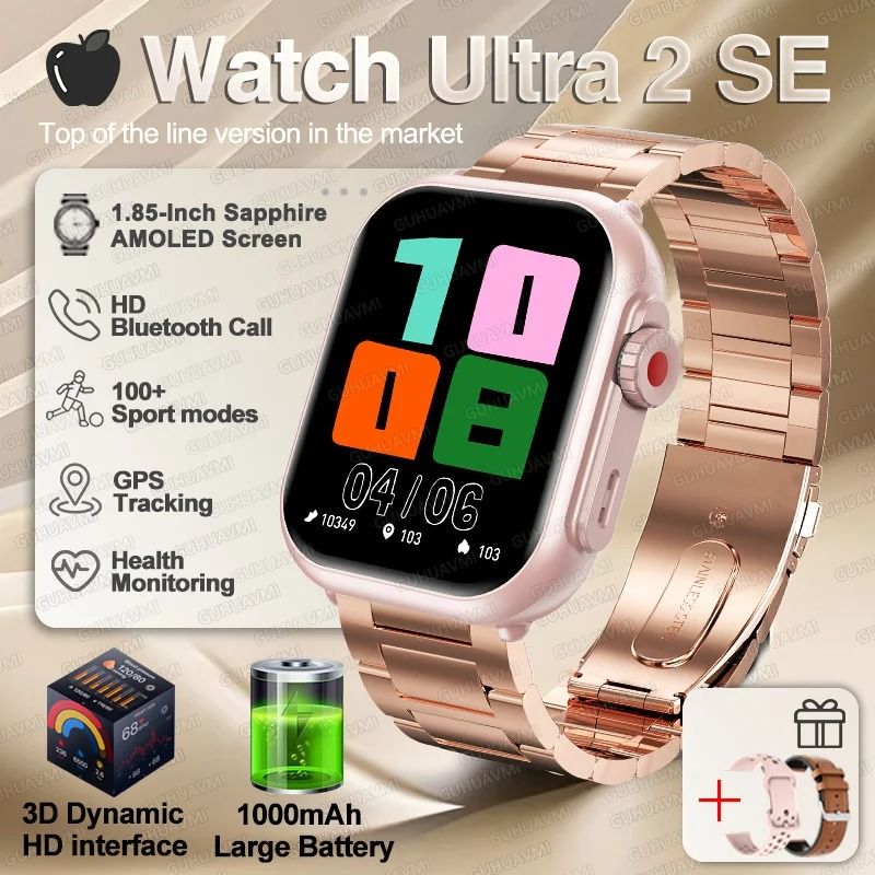 UltraSync AMOLED Smart Watch GPS Bluetooth Call Waterproof Fitness Watch