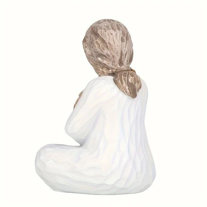Angel Cat Memorial Statue – Resin Pet Remembrance Home Decor