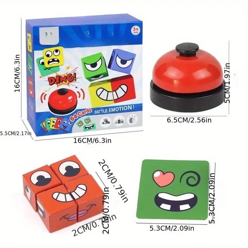 Kids Face Change Expression Puzzle Cube