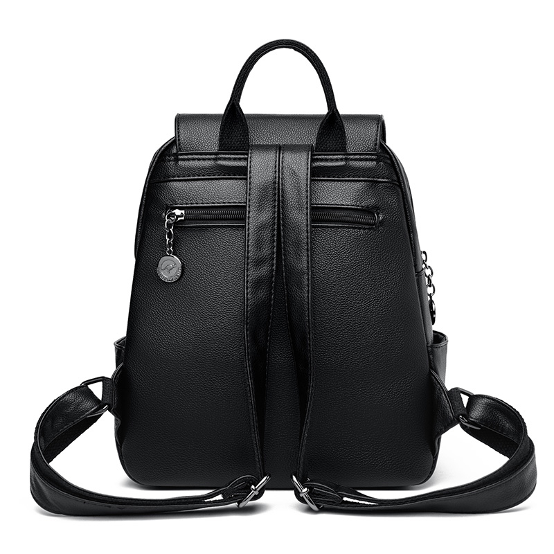 Elegant PU Leather Women Backpack Stylish Travel & School Shoulder Bag